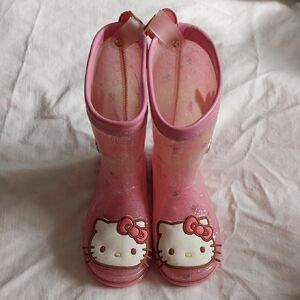 Girls Hello Kitty Rain Boots Size 26